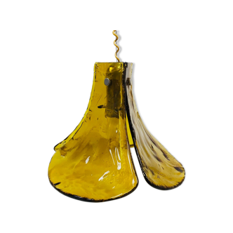 Plafonnier ou suspension en verre de Murano en forme de fleur par Carlo Nason pour Kalmar Franken, Autriche, années 1960
