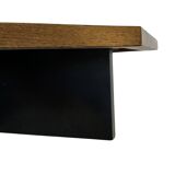 Table basse vintage design octogone années 1970 octogone wengé