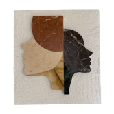 Tableau en marqueterie de marbre contemporain – Signé AD PIERRES