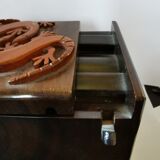 Exotic wooden secret box
