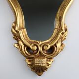 French Louis XV style shell mirror in wood and plaster, France