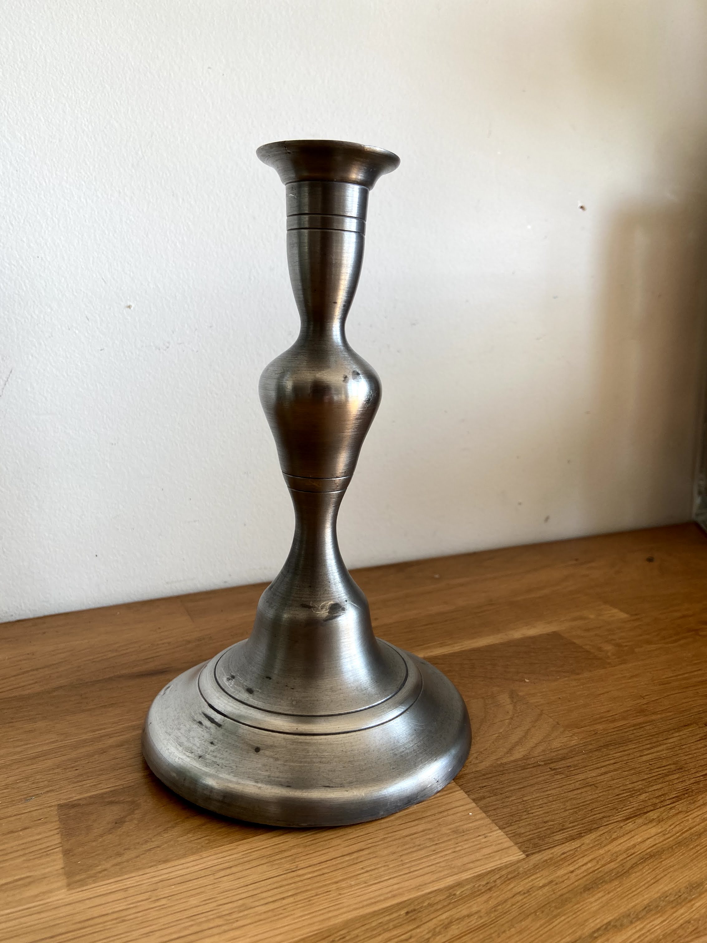 Tin candlestick