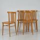 Ensemble de chaises de salle à manger de style rétro (vers 1950). Ensemble de 4 pièces