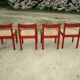 Four Carimate chairs by Vico Magistretti Cassina edition