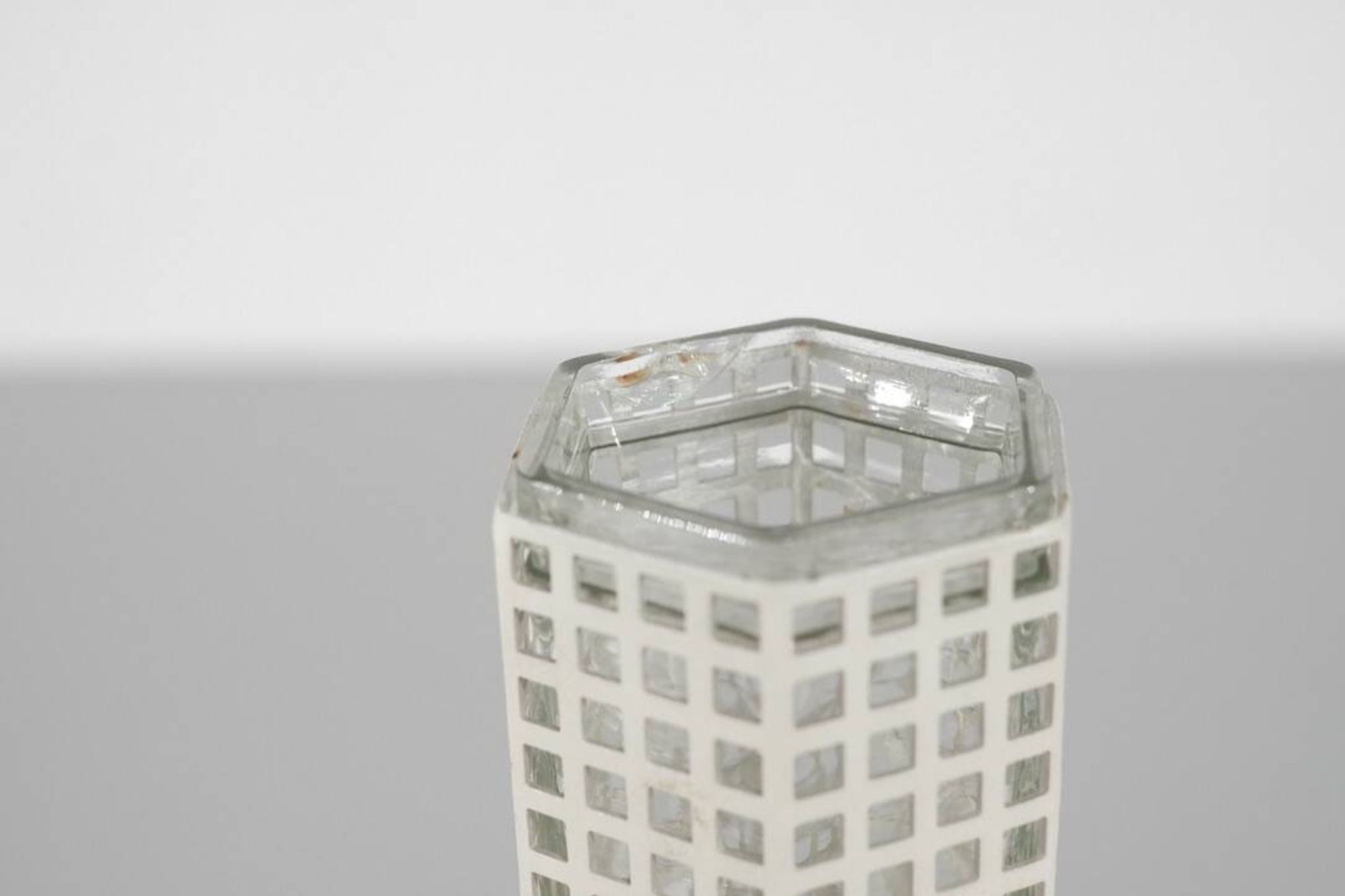 "Skyscraper" vase by Josef Hoffmann for Bieffeplast, Italy, 1980s.