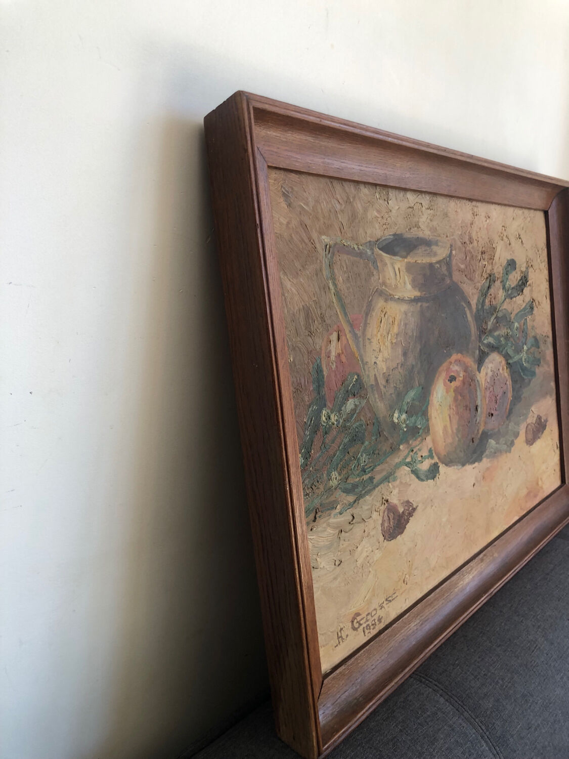 Still life with apples