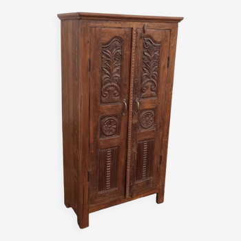 Old wooden wardrobe