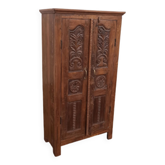 Old wooden wardrobe