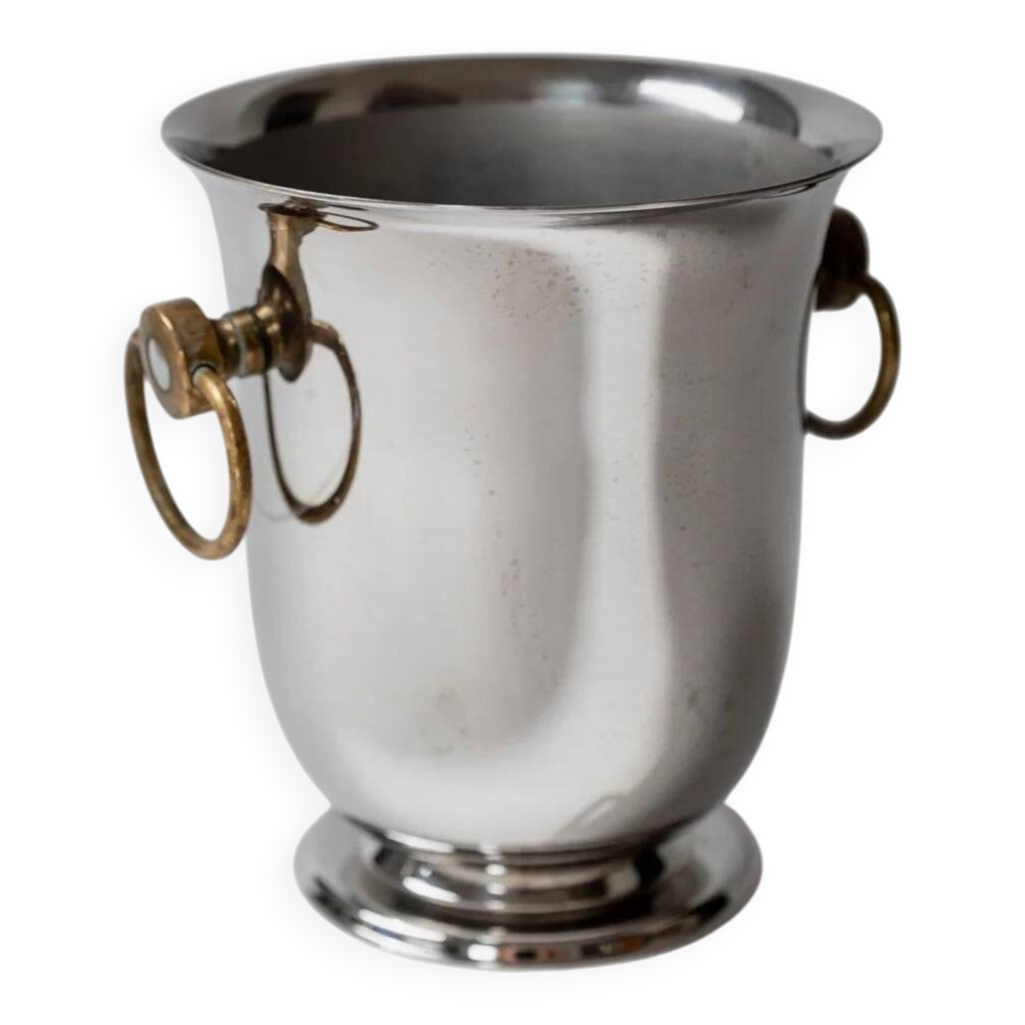 Silver-plated Jean Couzon 1980s Champagne Cooler – Vintage Centerpiece and Elegant Table Decor