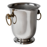Silver-plated Jean Couzon 1980s Champagne Cooler – Vintage Centerpiece and Elegant Table Decor