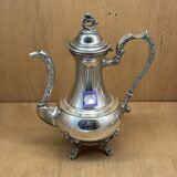 Silver metal teapot
