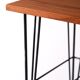 Table de chevet, d'appoint scandinave vintage en bois et métal