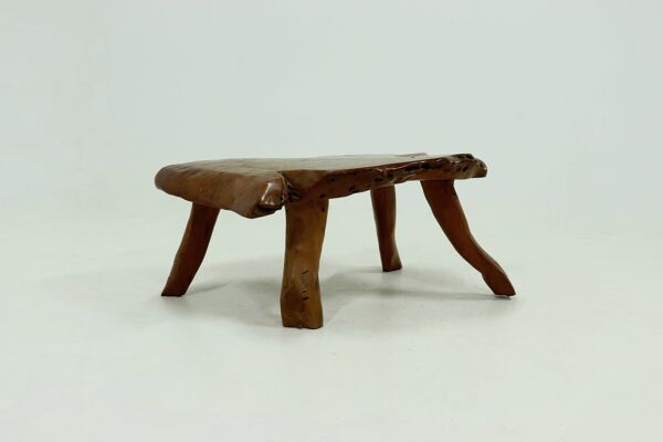 Table basse tronc d'arbre XL années 1960