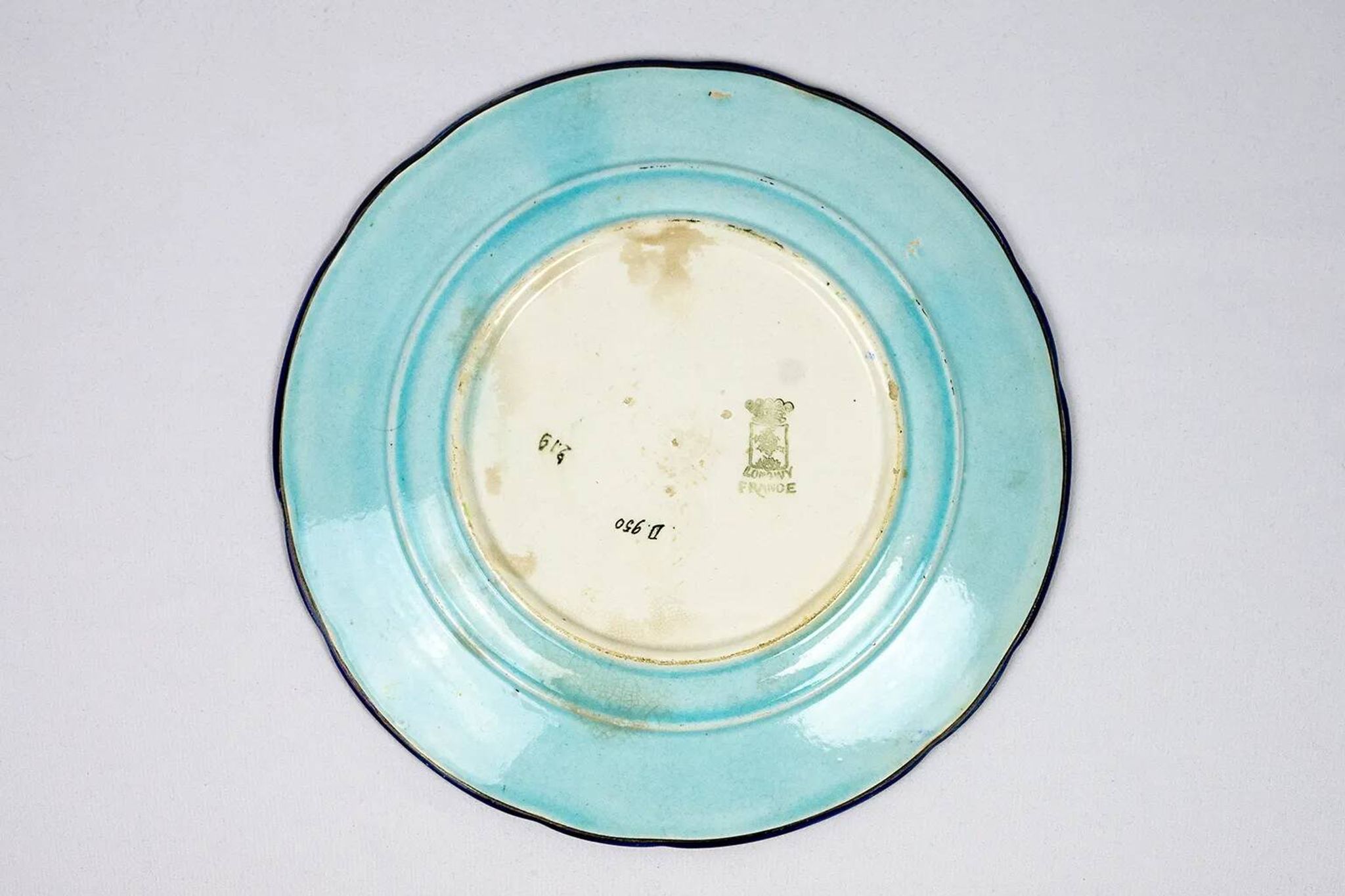 Longwy plate, early 20th century – Cloisonné enamels decorated with birds and flowers
