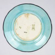 Longwy plate, early 20th century – Cloisonné enamels decorated with birds and flowers