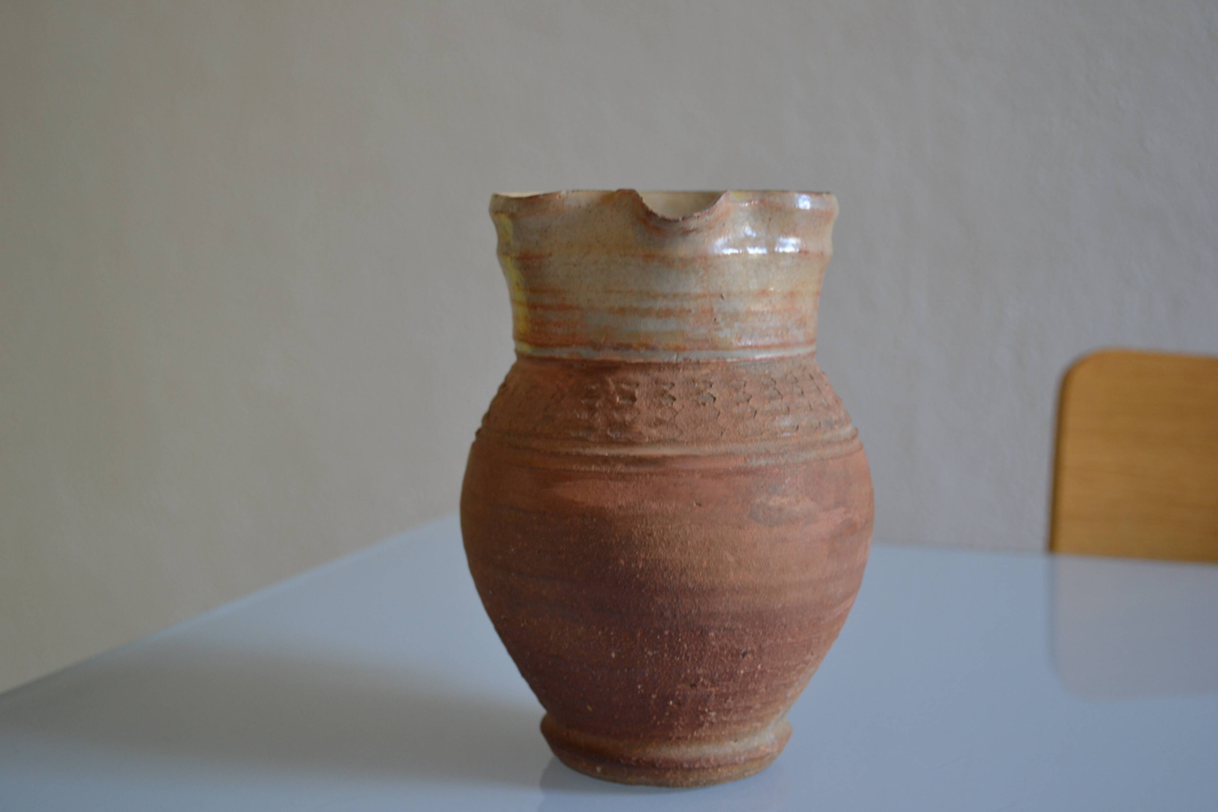 Old terracotta pitcher France