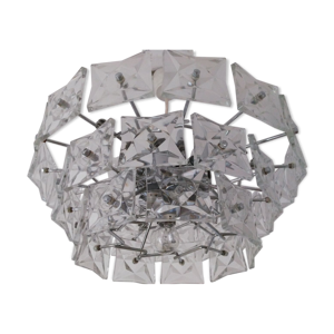 Lustre vintage en verre - 1970s