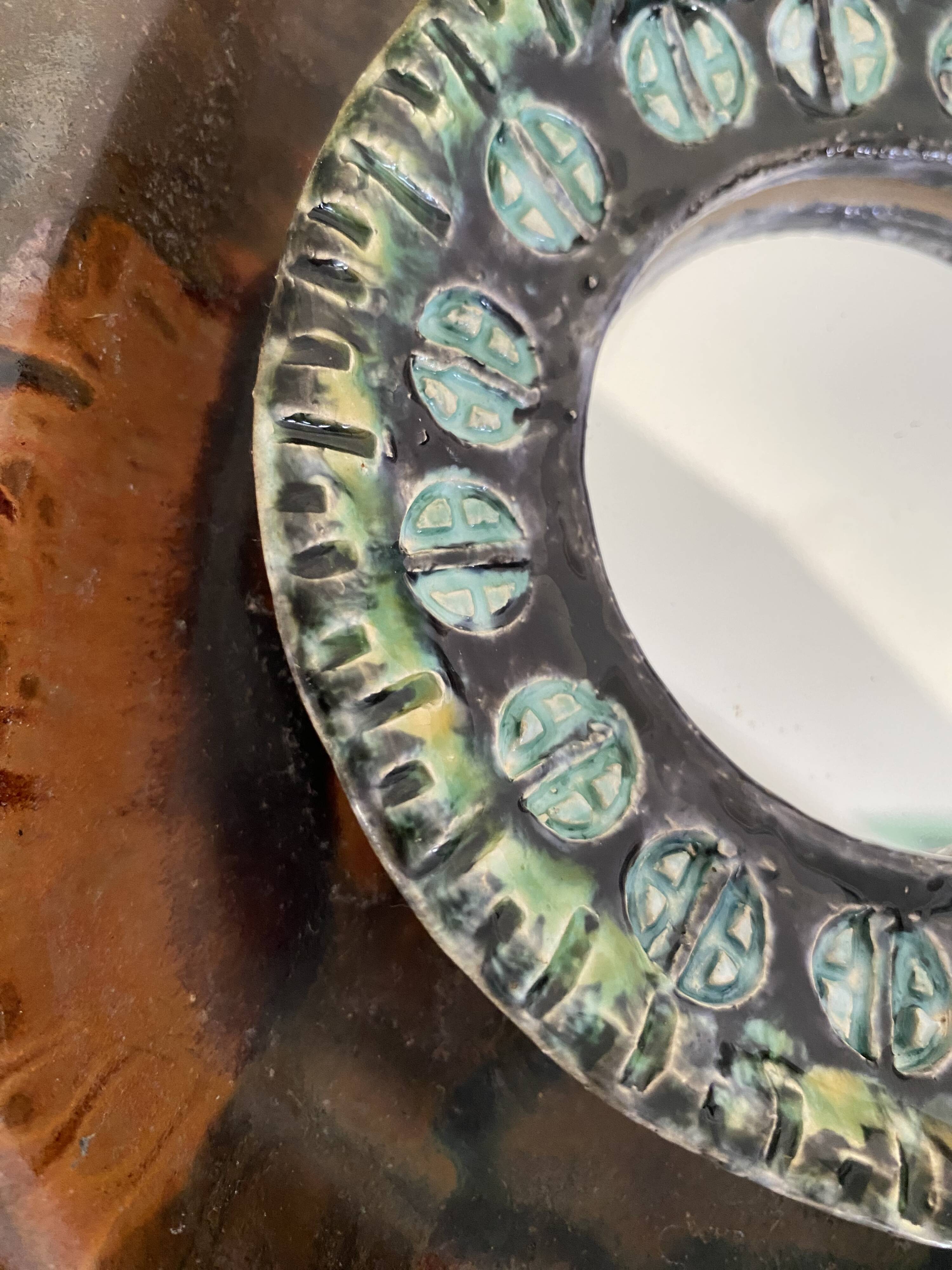 Miroir 14 cm céramique