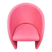 Chaise club Intervista Poltrona Frau cuir 1989