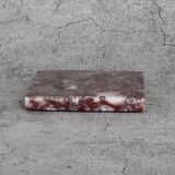 Madeji – Red Square Natural Marble Coasters - set of 4