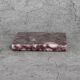 Madeji – Red Square Natural Marble Coasters - set of 4