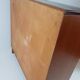 Sideboard high Danish teak veneer vintage sliding doors