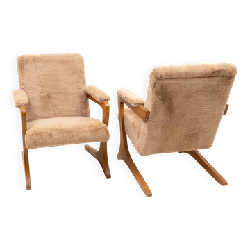 Pair of "Zeca" lounge chairs attributed to José Zanine Caldas, Brazil, 1960