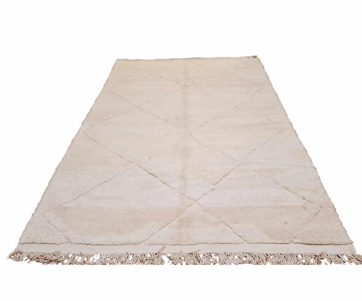 Tapis marocain blanc (200×300 cm)