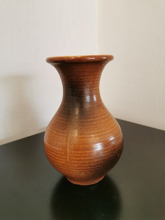 Brown vase marked Austria