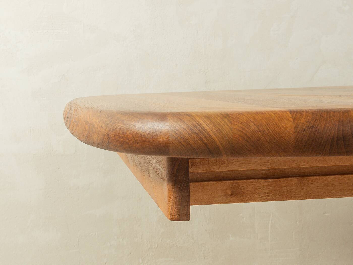 Glostrup dining table, 1980s, solid teak, by Johs. Kristoffersen & Søn, with two extension leaves