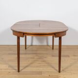 Mid-Century Teak Dining Table and Chairs Set by Hans Olsen for Frem Røjle.