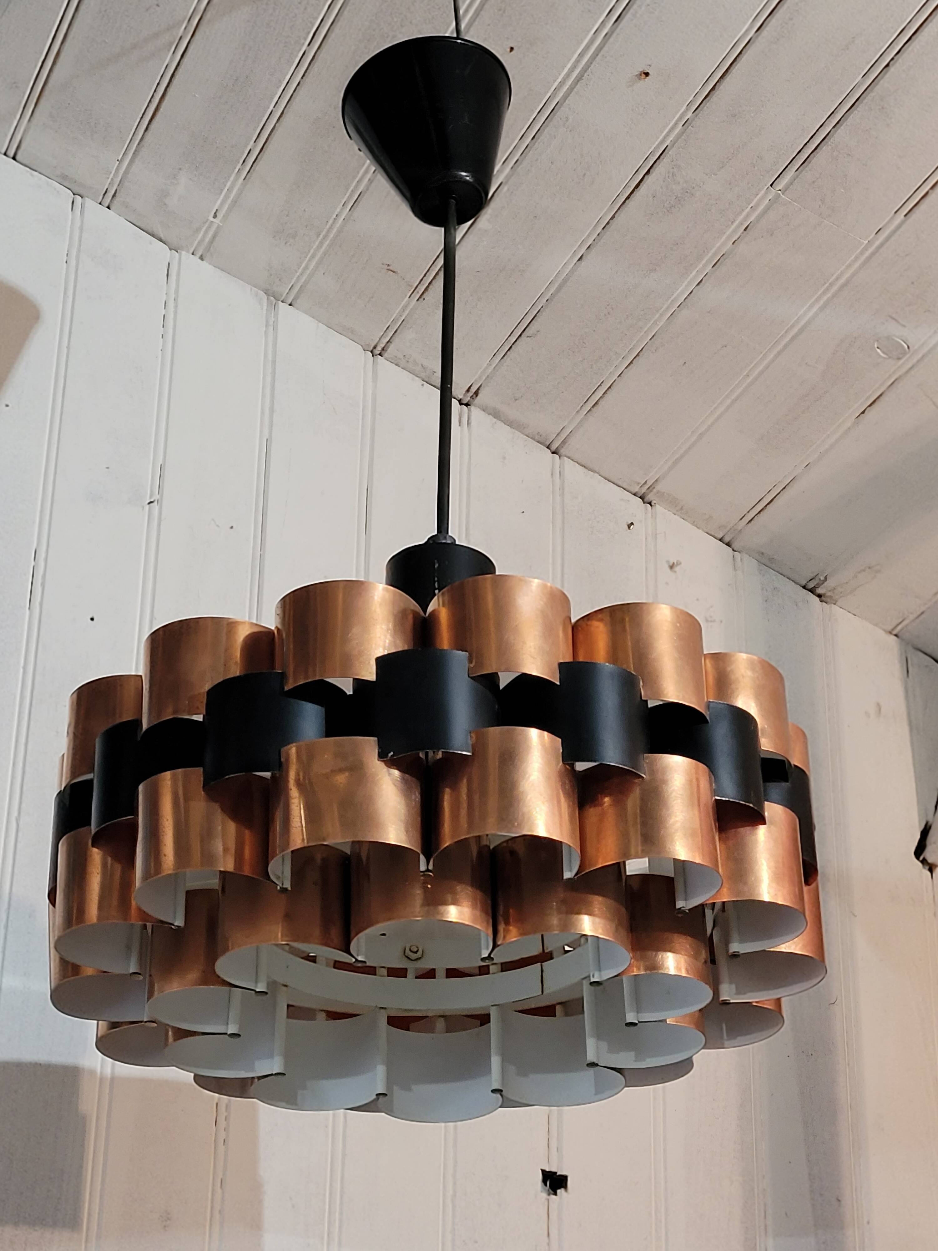 Scandinavian pendant lamp by Werner Shou, circa 1970