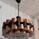 Suspension scandinave par Werner Shou, circa 1970