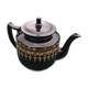 Victoria England Black Porcelain Teapot