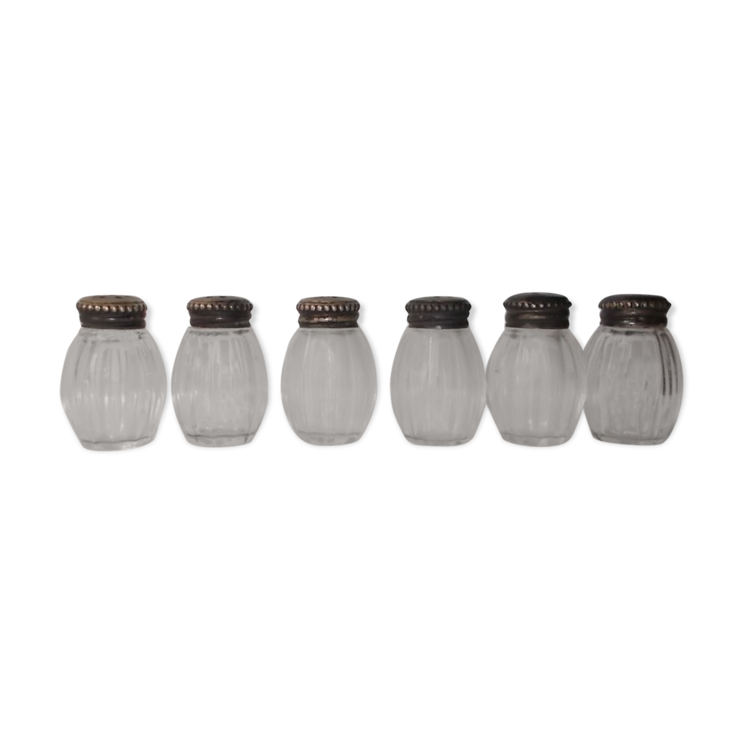 Ensemble de 6 mini salières Christofle