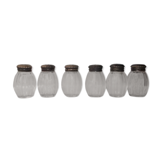 Ensemble de 6 mini salières Christofle