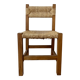 Brutalist straw chair