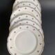 6 Paris porcelain plates, "A la Reine" model, 1890, Damon