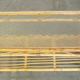 vintage rattan coffee table by Rohé Noordwolde from the 1950s