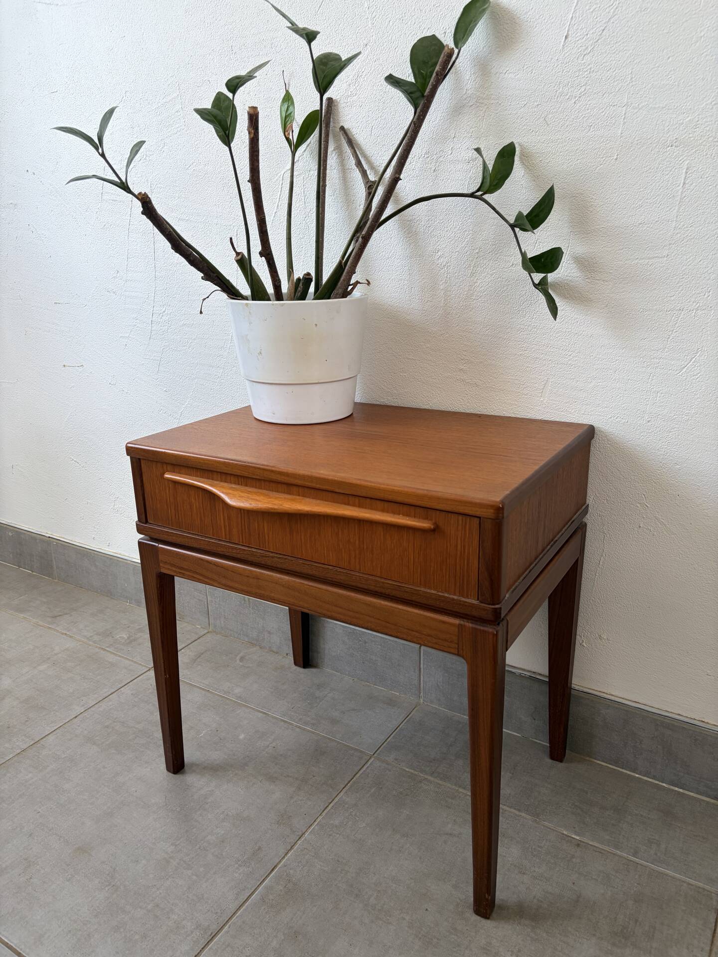 Vintage bedside table from the 1960s.
