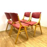 Set of 4 Chairs, Ludvík Volák, 1970s, Czechoslovakia