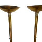 Empire style golden floor lamp