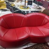 Leather sofa by Pierre Paulin by Ligne Roset