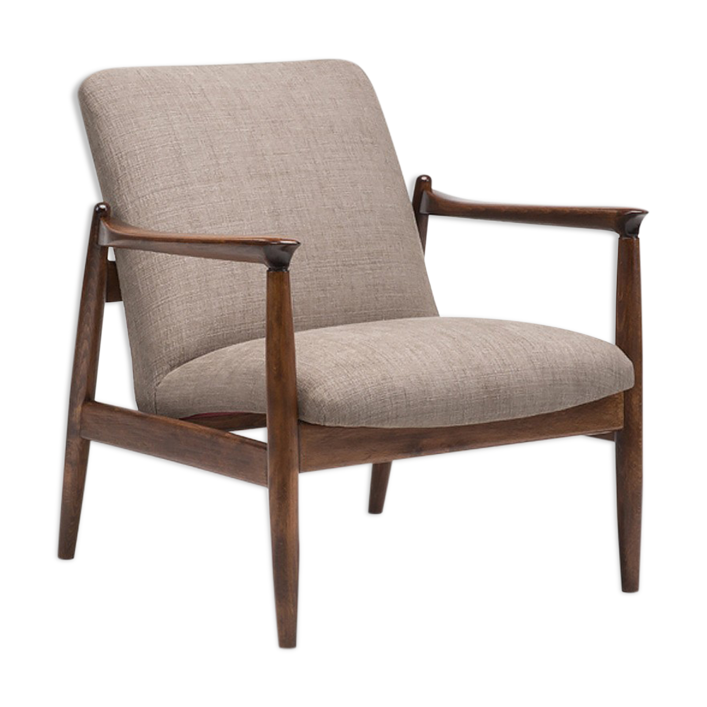 GFM 64 armchair / dark beige from 1960