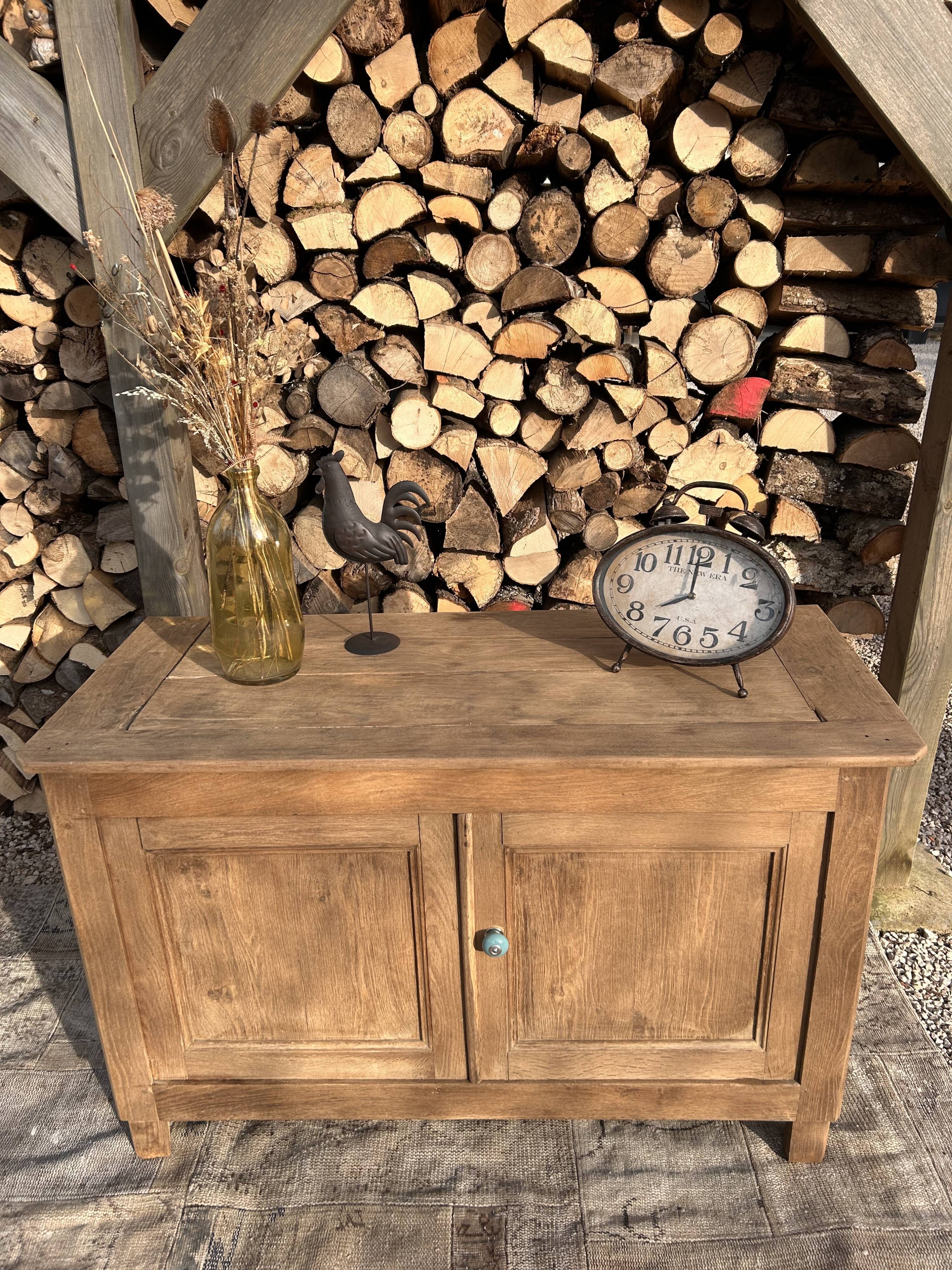 Renovated solid oak sideboard