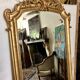 Large golden antique mirror 95x190cm