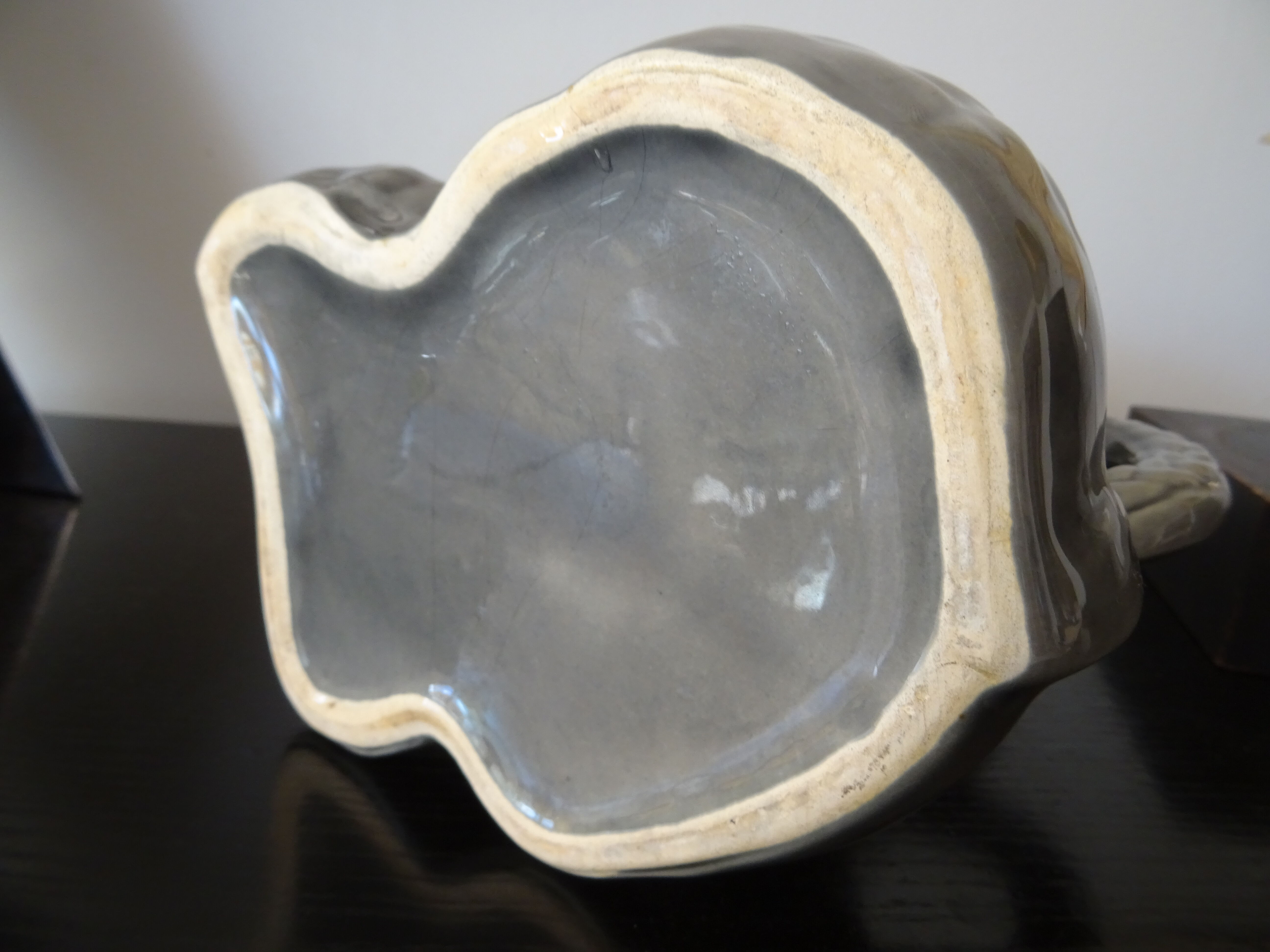 Ceramic carafe pitcher shaped dog poodle year 60/70