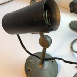 STILNOVO SPOT LAMPS some VINTAGE black adjustable 50s.