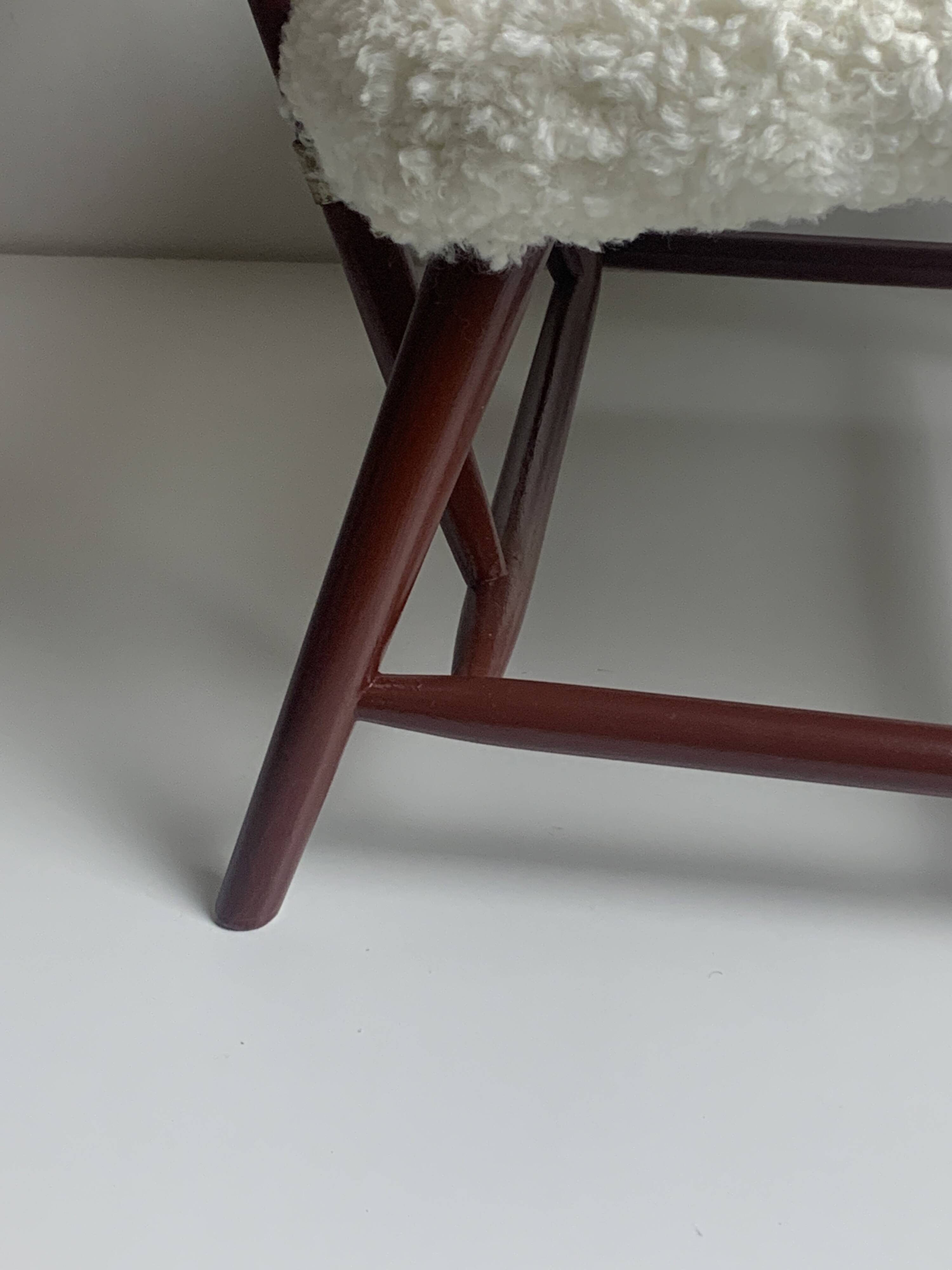 Scandinavian Swedish midcentury lounge chair by Alf Svenson, Model Teve, 1950s