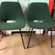 Pair of tonneau chairs by Guariche Pierre for Steiner. 50